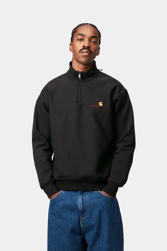 Half Zip American Script Sweatshirt Half Zip American Script Sweatshirt