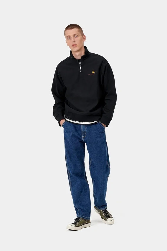 Half Zip American Script Sweatshirt Half Zip American Script Sweatshirt