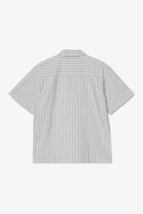 Short Sleeve Leavel Stripe Shirt